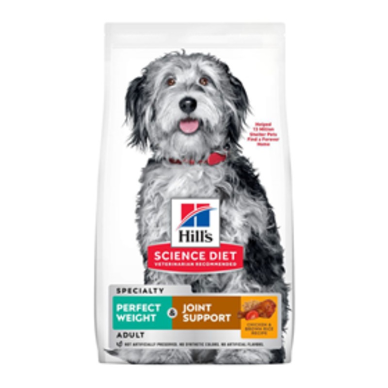 Hills Science Diet Adult Perfect Weight & Joint Support Chicken Recipe Dry Dog Food