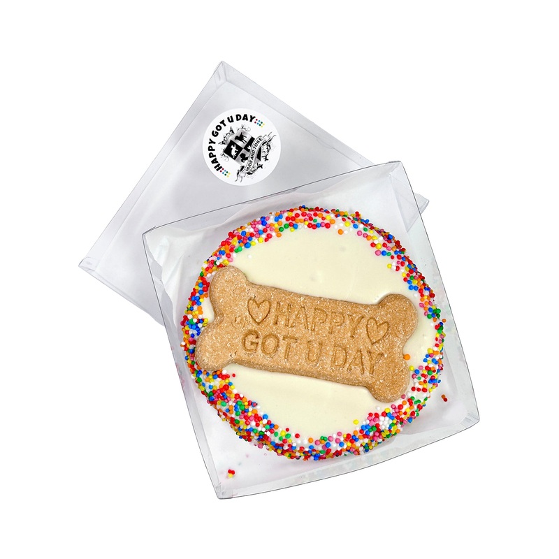 Huds & Toke Happy Got U Day Birthday Cake Dog Treat – 1 piece
