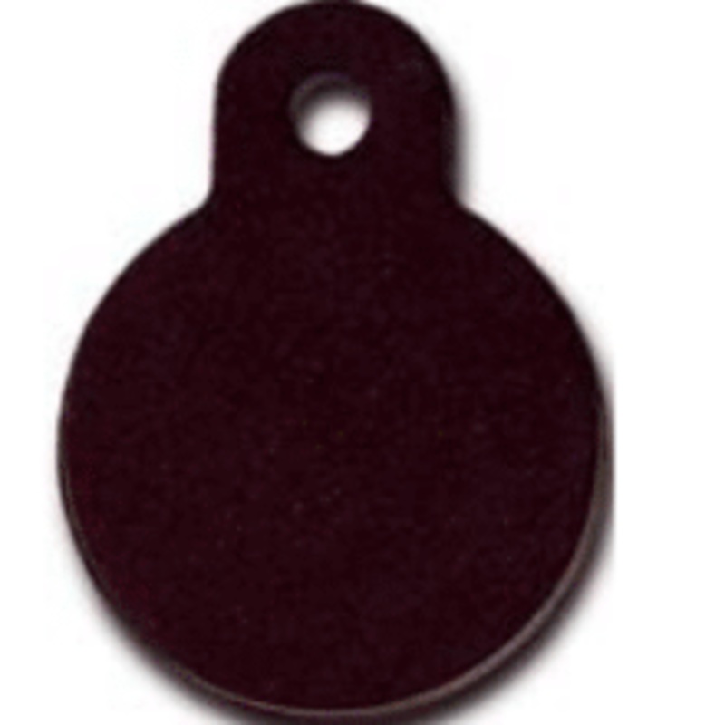 I.D Tag Circle Small Black 2.1×2.3cm