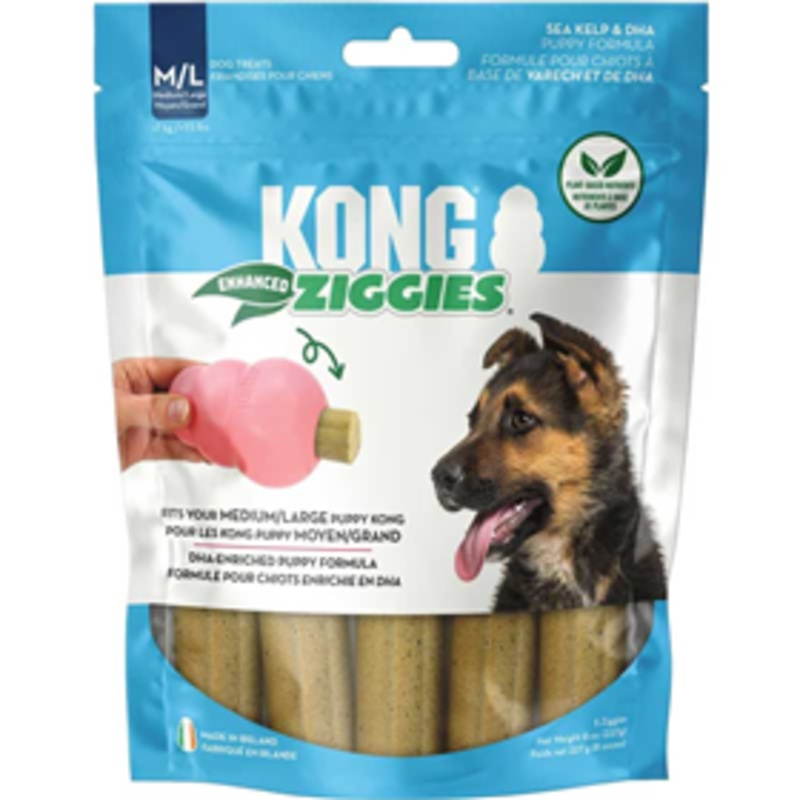 KONG Ziggies Dental Chews Puppy Medium/Large 8oz