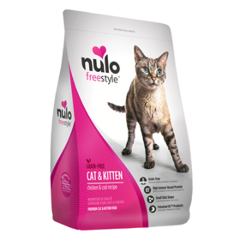 Nulo Freestyle Grain Free Chicken & Cod Recipe Cat & Kitten Food 2 lbs.