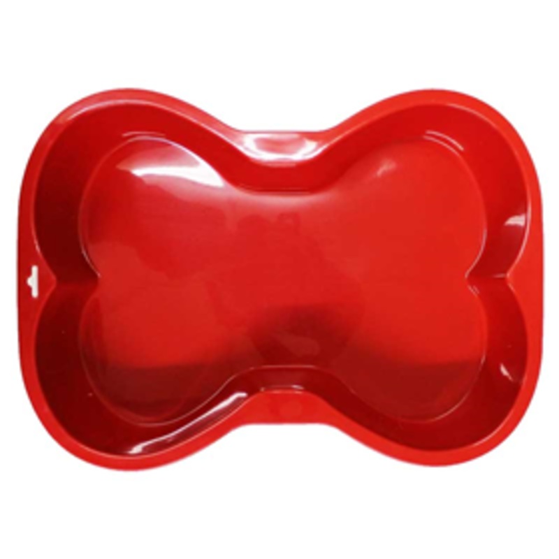 Puppy Cake Red Silicone Dog Bone Cake Pan