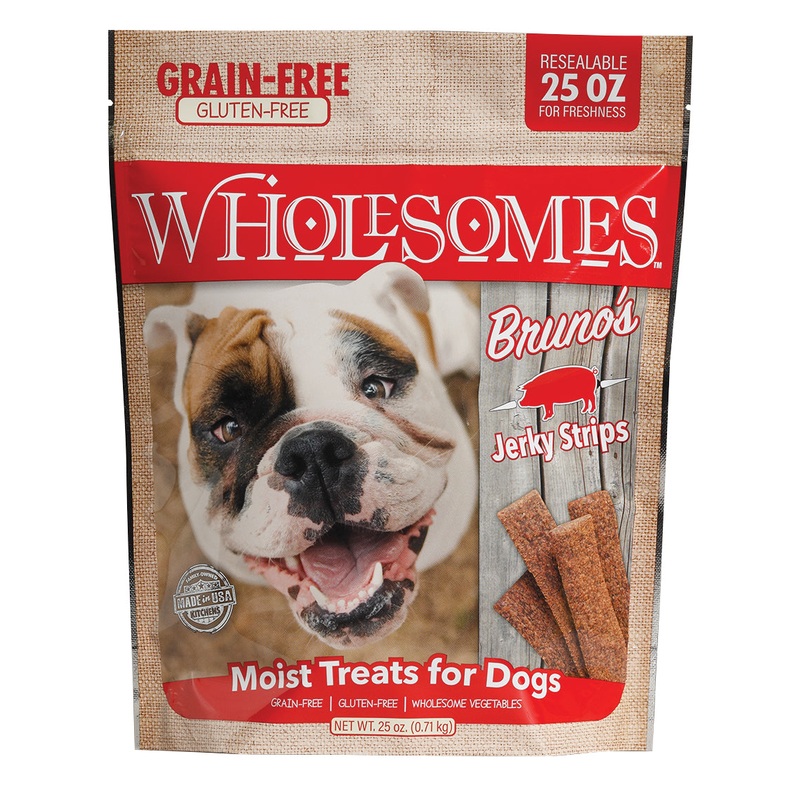 SPORTMiX Wholesomes Bruno’s Jerky Strips Moist Dog Treats