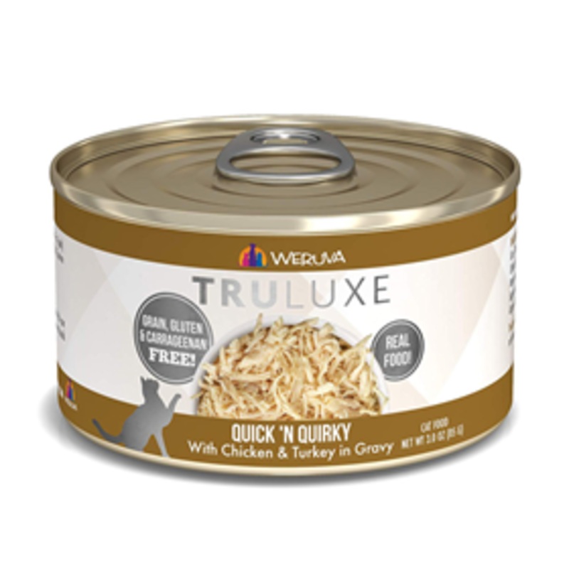 Weruva Truluxe Quick N’ Quirky Chicken & Turkey Gravy Cat Food 3oz. Can I012520