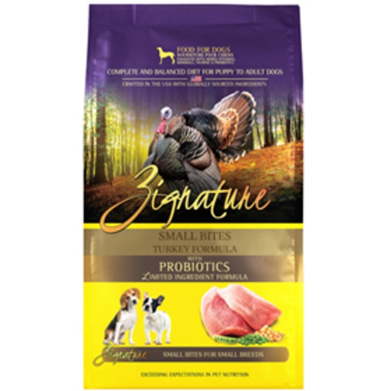Zignature Turkey Small Bites for Small Breeds Limited Ingredient Formula Dog Food