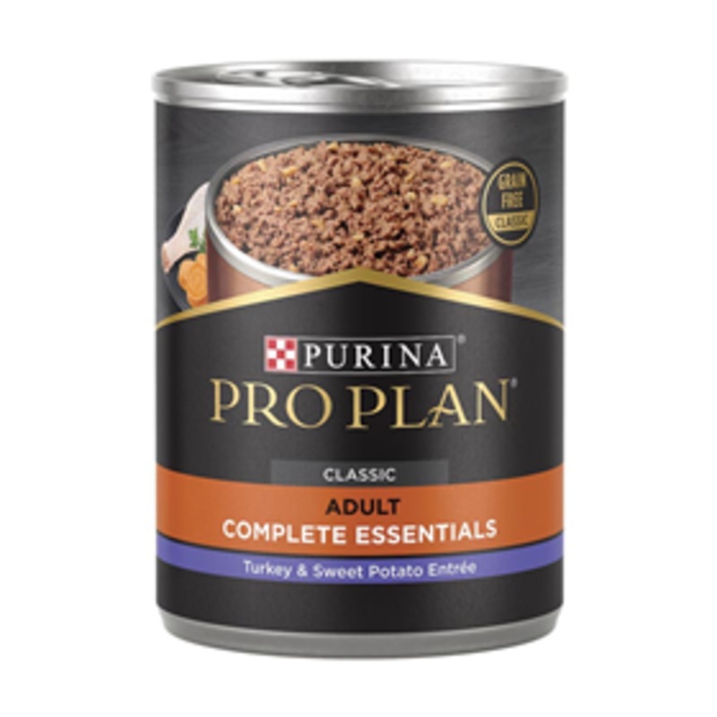 Purina Pro Plan Complete Essentials Grain Free Entre Turkey & Sweet Potato Entree Classic Wet Dog Food 13 oz.