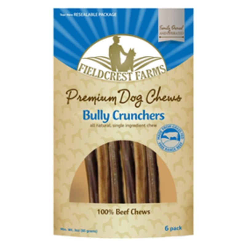 Fieldcrest Farm Premium Dog Chews Bully Crunchers 6pk