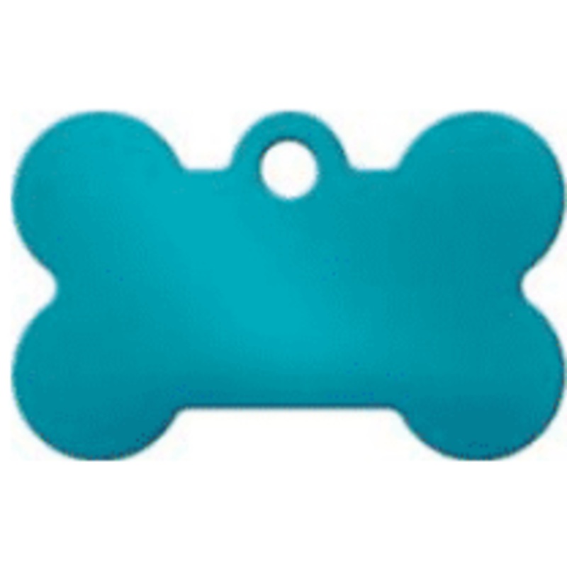 I.D Tag Small Bone Turquoise 3×1.9cm