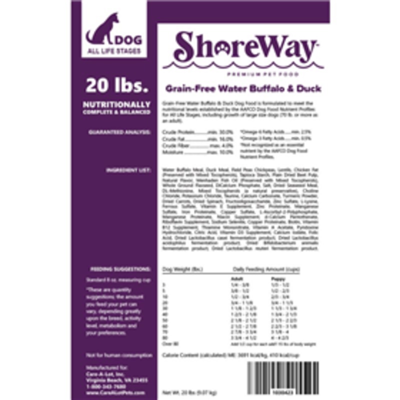 ShoreWay Grain-Free Water Buffalo & Duck Dry Dog Food