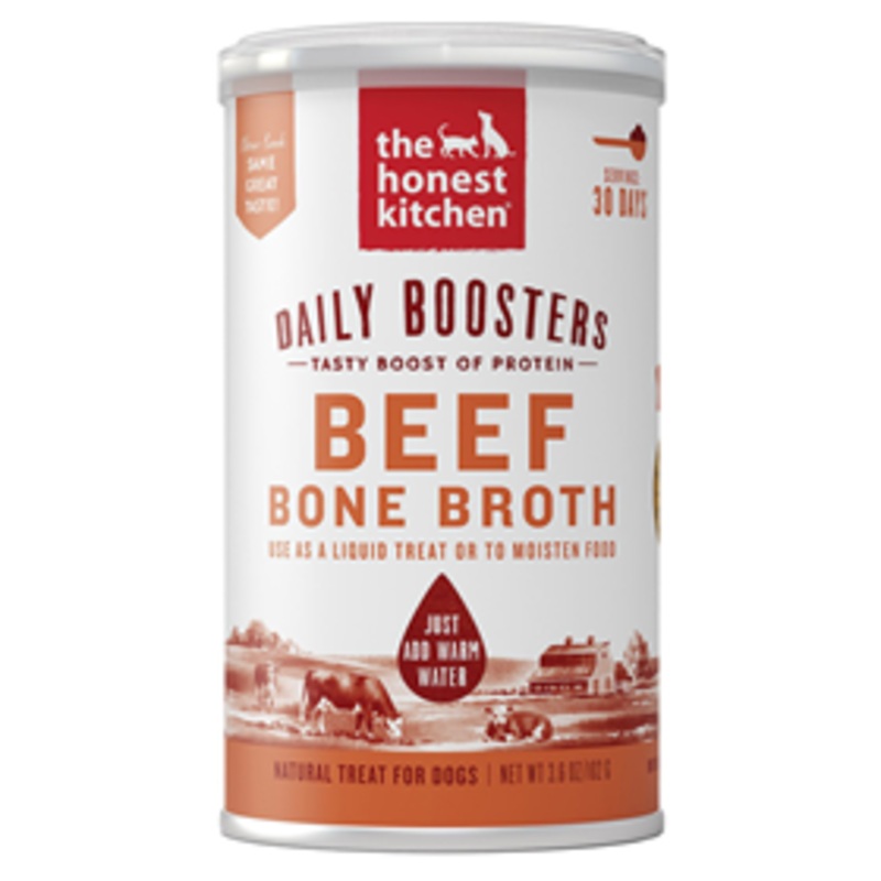 The Honest Kitchen Daily Boosters Beef Bone Broth for Dogs 3.6 oz