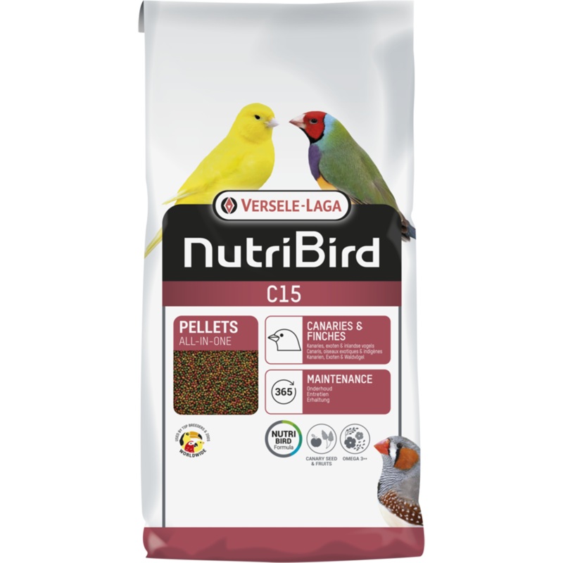 Versele-Laga NutriBird C15 Pellets – Canaries & Finches 3kg