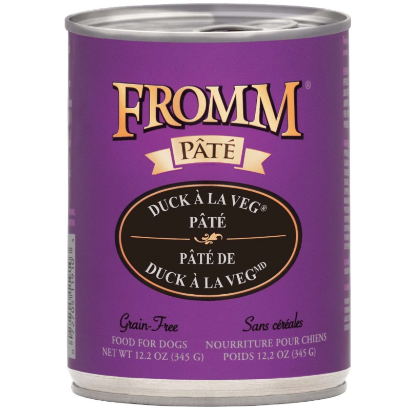 Fromm Grain Free Canned Duck  La Veg Pte Dog Food
