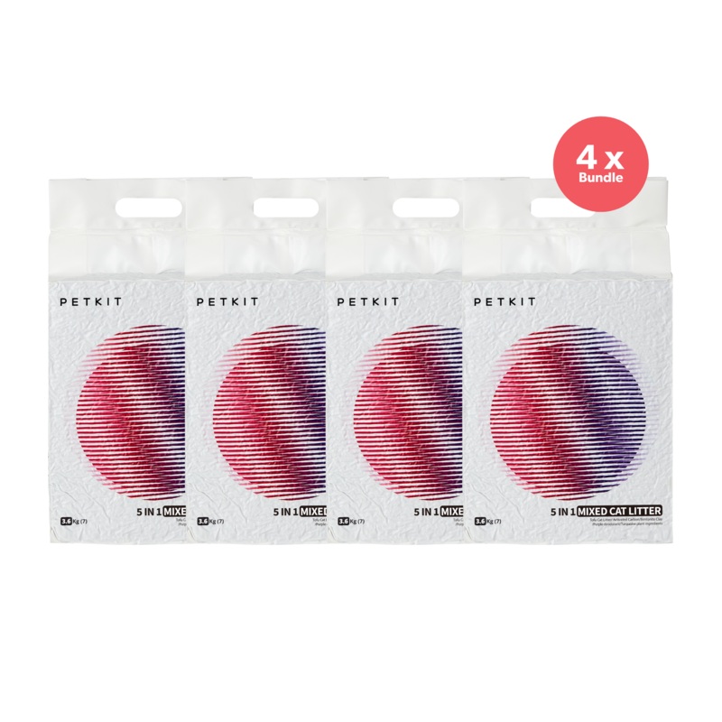 PETKIT 5 in 1 Mixed Tofu Cat Litter 3.6kg x 4
