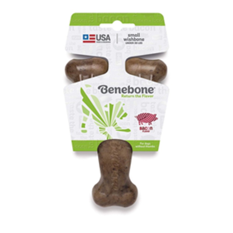 Benebone Wishbone Dog Chew Bacon