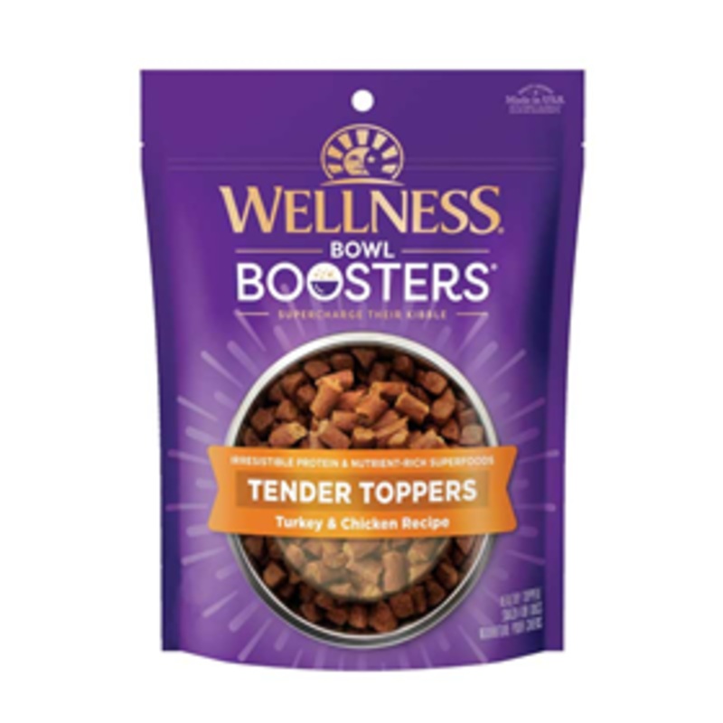 Wellness Bowl Boosters Tender Toppers Turkey & Chicken Recipe for Dogs