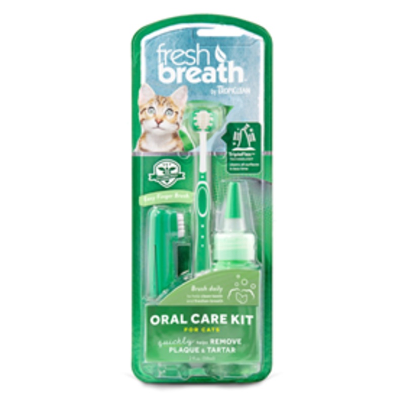 Fresh Breath by TropiClean Oral Care Kit for Cats