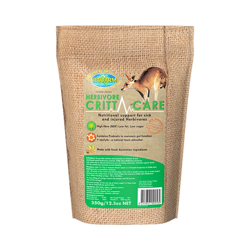 Vetafarm Herbivore Critta Care  350g