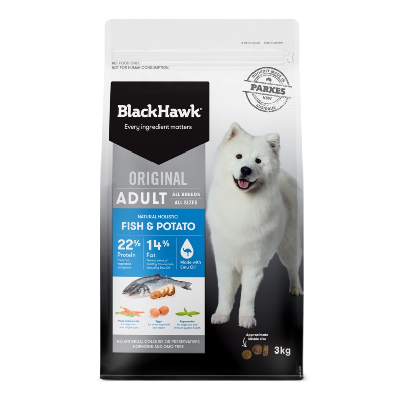 Black Hawk Original Adult Fish and Potato Dry Dog Food