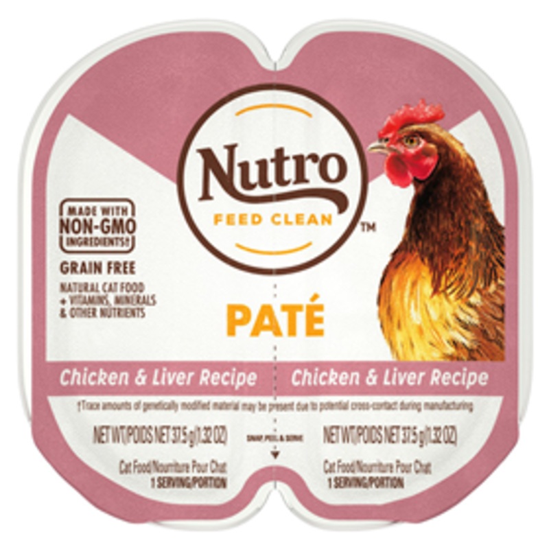 Nutro Perfect Portions Chicken & Liver Pate Adult Cat Food