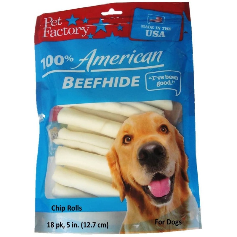Pet Factory USA Beef Flavored Chip Rolls Dog Treats
