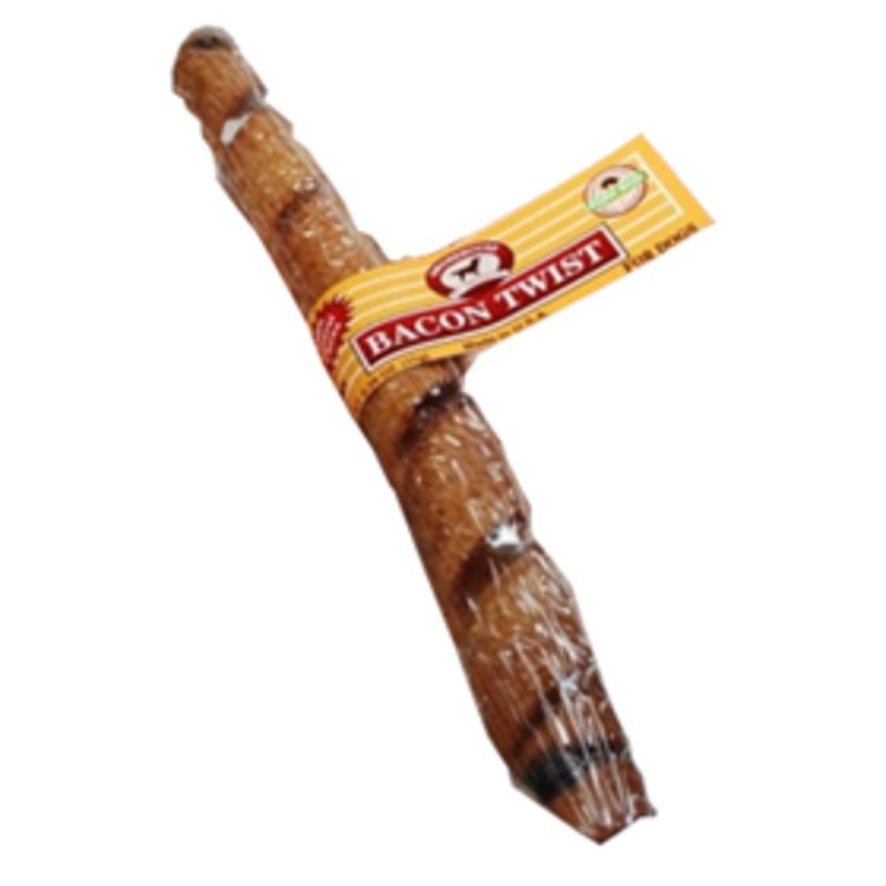Smokehouse Bacon Skin Twist, Large Single