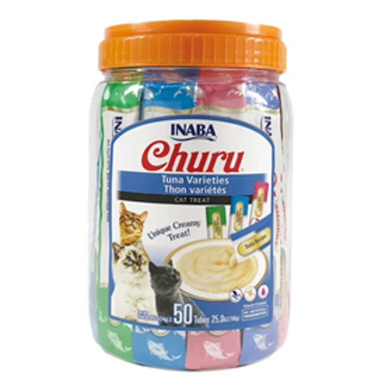 Inaba Churu Puree Cat Treats Tuna Variety Pack  50ct