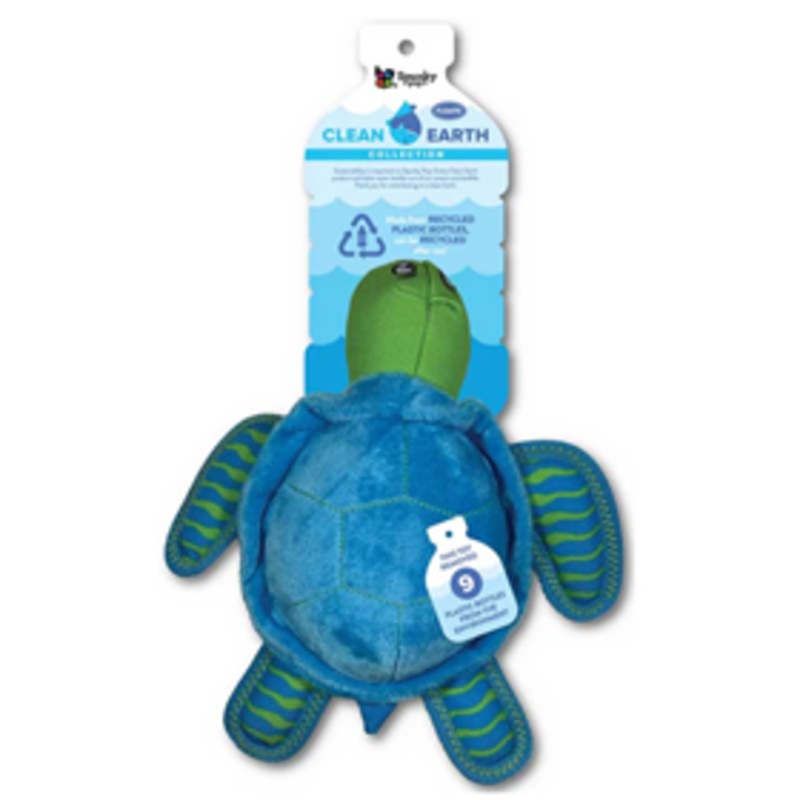 SpunkyPup Clean Earth Recycled Turtle Toy