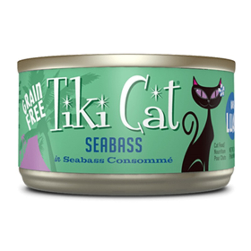 Tiki Cat Oahu Luau Seabass Grain Free 2.8 oz.