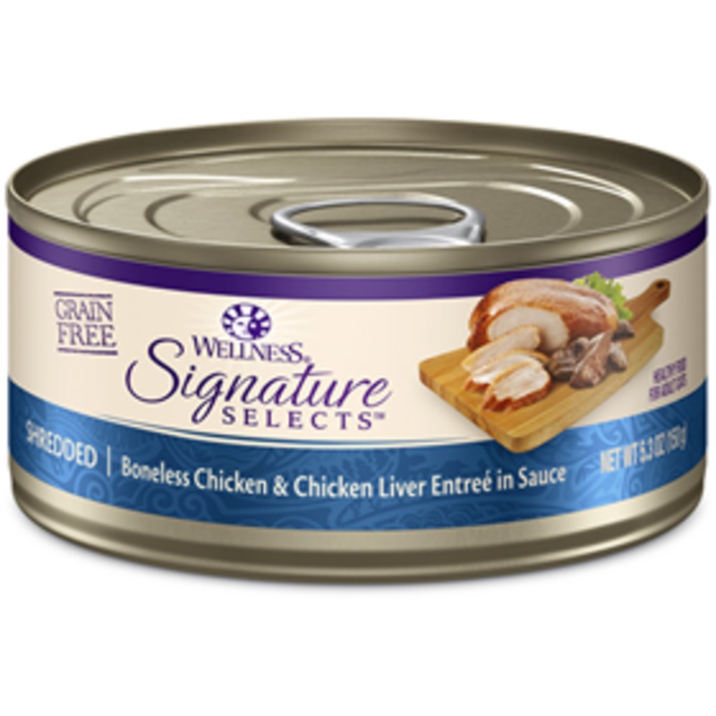 Wellness CORE Signature Selects Shredded Chicken & Chicken Liver Cat Food