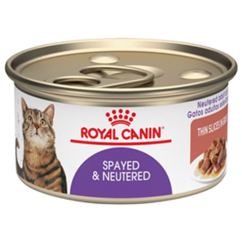 Royal Canin Spayed & Neutered Thin Slices in Gravy Cat Food 3 oz