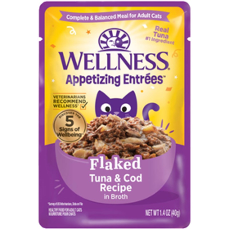 Wellness Appetizing Entrees Flaked Tuna & Cod Recipe 1.4 oz