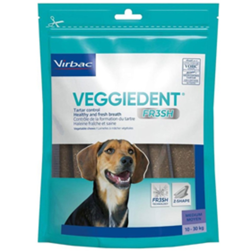 C.E.T. VEGGIEDENT FR3SH Tartar Control Chews for Dogs Medium