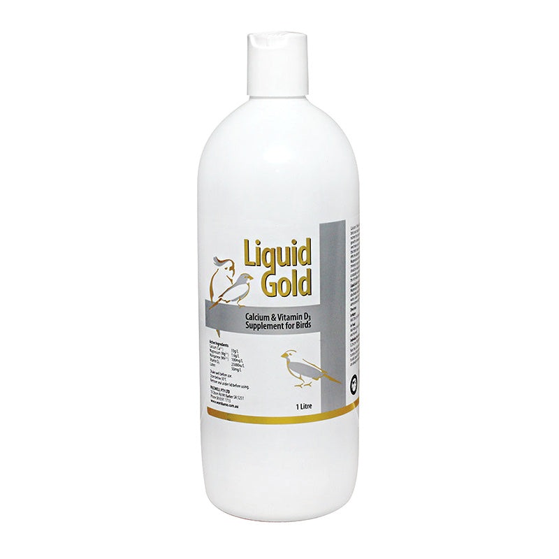 Liquid Gold Calcium & Vitamin D3 Supplement for Birds