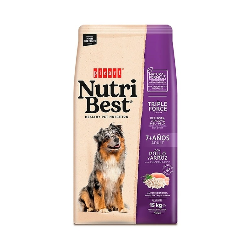 Nutribest Adult 7+ Chicken & Rice 15kg