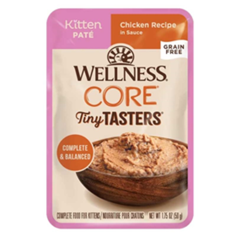 Wellness CORE Tiny Tasters Kitten Pate Chicken Recipe 1.75 oz.