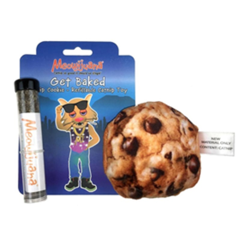 Meowijuana Get Baked Catnip Cookie Refillable Catnip Toy