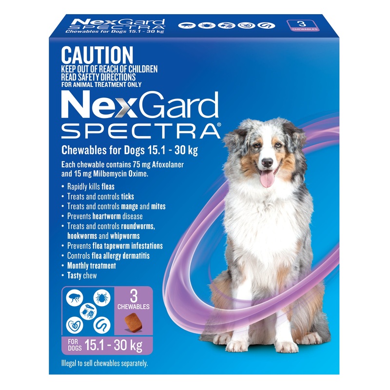 NexGard SPECTRA Large Dog Chews 15.1-30kg