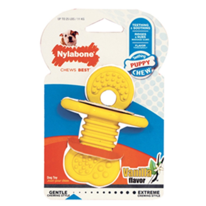 Nylabone Teething Puppy Chew Rhino Rubber Teether Small