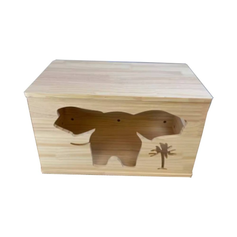 Solid Wood Pet House – Tropical L (L60cm x B35cm x H35cm)