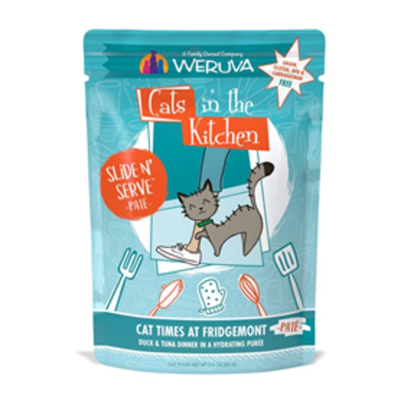 WERUVA Cats in the Kitchen Cat Times at Fridgemont Duck & Tuna Dinner Pate 3 oz