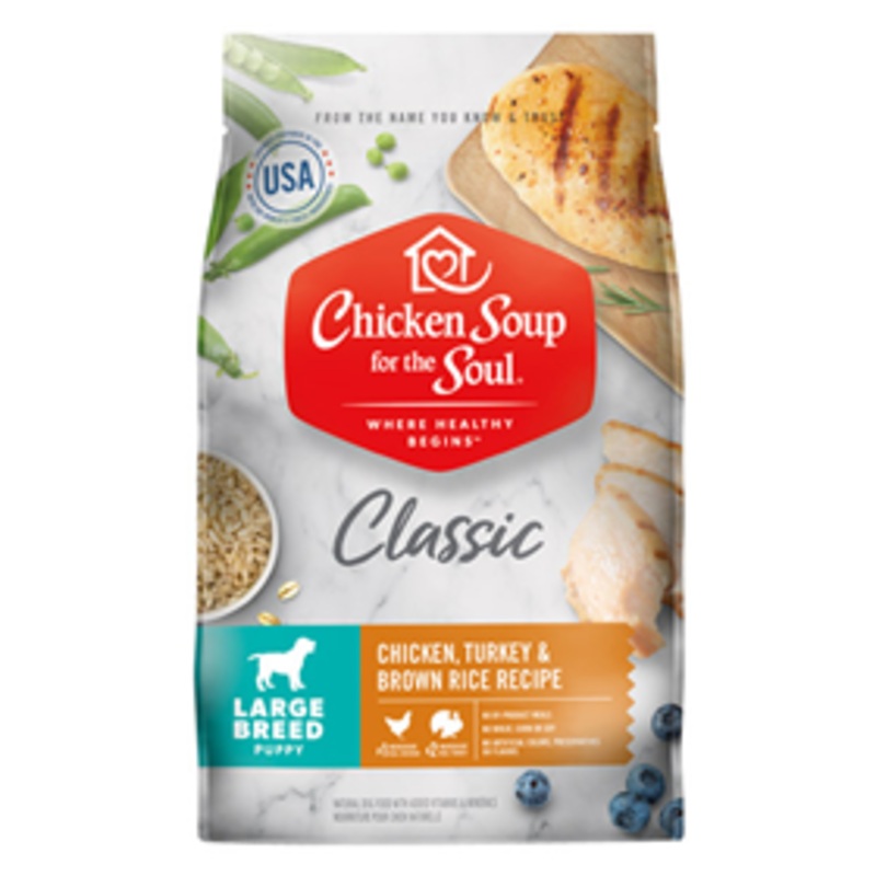 Chicken Soup for the Soul Classic Large Breed Chicken, Turkey & Brown Rice Recipe Dog Food