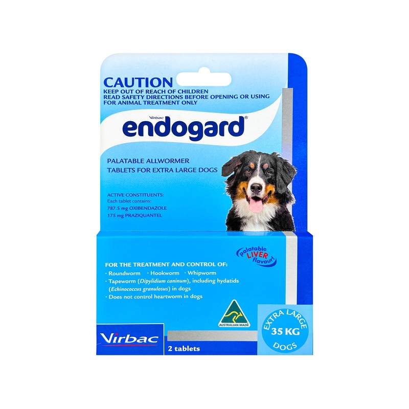 Endogard Palatable Allwormer Tablets for XLarge Dogs (35kg)