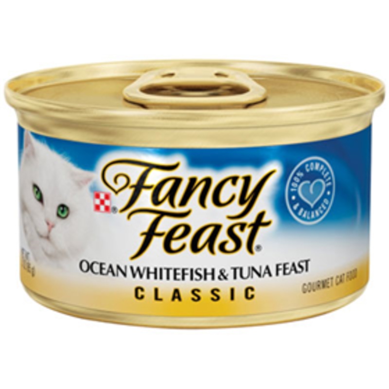 Fancy Feast  Gourmet Ocean Whitefish & Tuna Cat Food 3 oz.