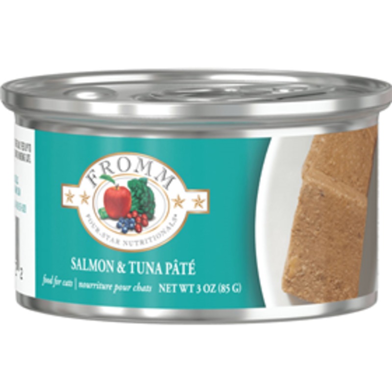 Fromm Four-Star Nutritionals Salmon & Tuna Pate Food for Cats 3 oz.