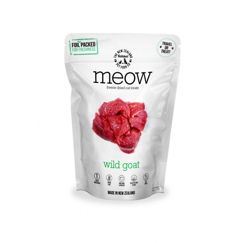 Meow Freeze Dried Cat Treats – Wild Goat  50g