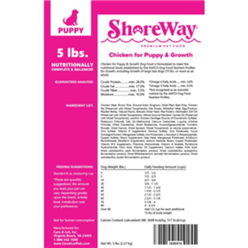 ShoreWay Chicken for Puppy & Growth Dry Dog Food