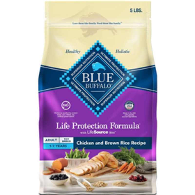 Blue Buffalo Life Protection Formula Toy Breed Adult Chicken & Brown Rice Recipe Dry Dog Food 4 lbs