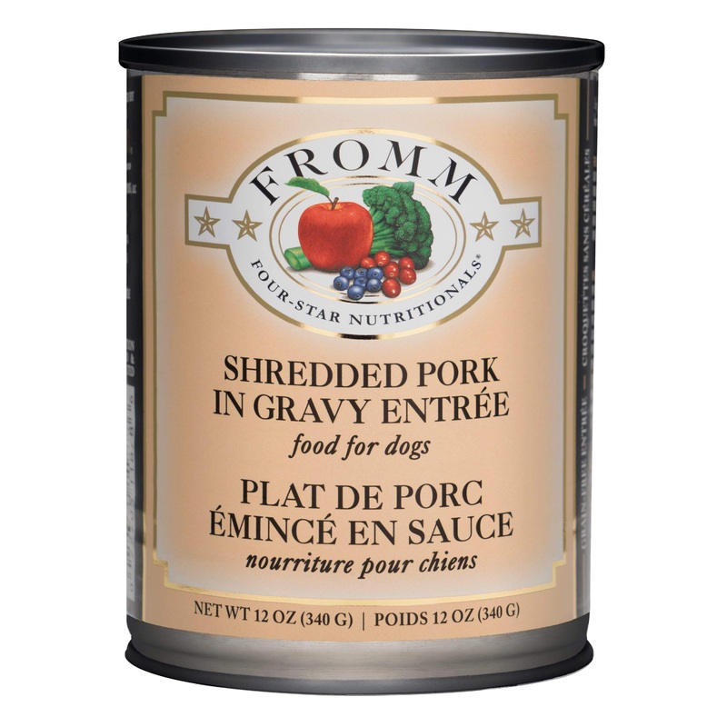 Fromm Four-Star Nutritionals Shredded Pork in Gravy Entre Food for Dogs