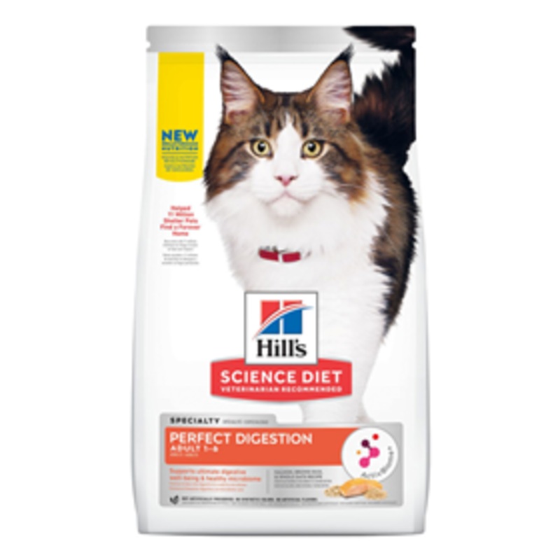 Hill’s Science Diet Adult Cat Perfect Digestion Salmon, Brown Rice, and Whole Oats Recipe