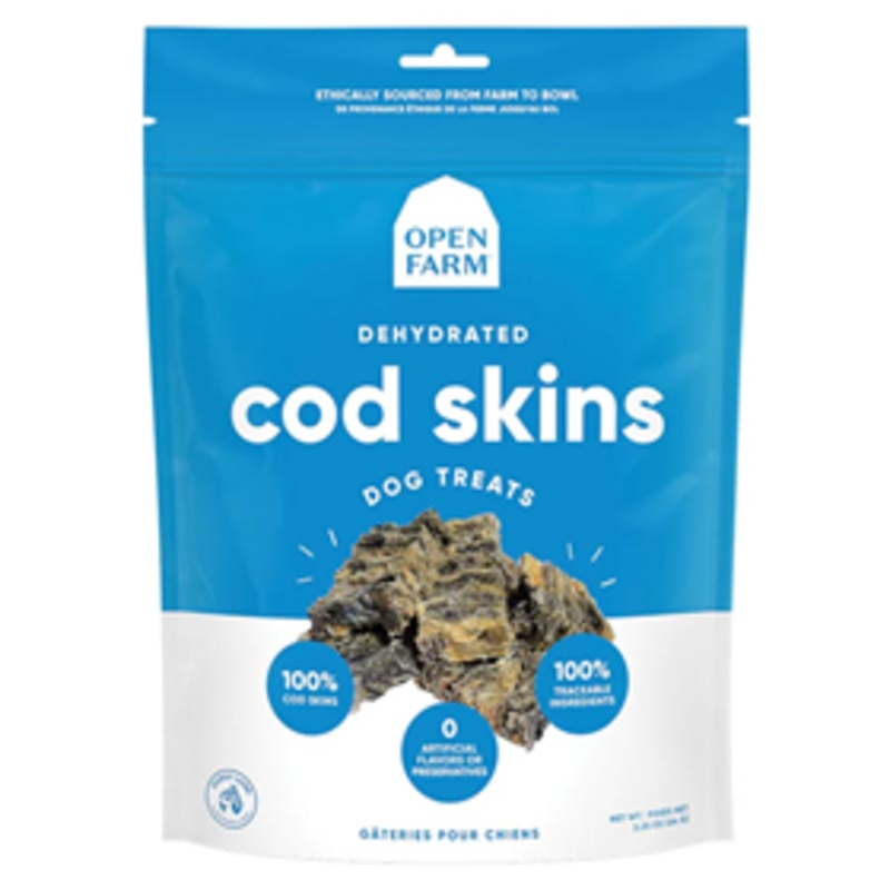 Open Farm Dehydrated Cod Skins Treat 2.25 oz